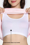 Zivame Sweetheart Diaries Knit Poly Mid Length Nightdress - Rose Shadow — thumbnail 6